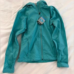 Columbia Windbreaker Womens Jacket Teal
